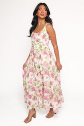 Tullia Maxi Dress - Pink Floral